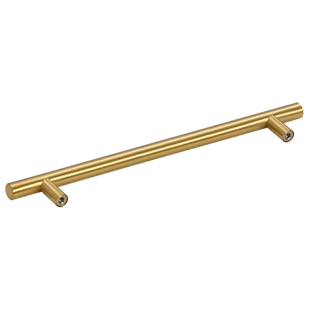 skabshåndtag 5 stk. 192 mm rustfrit stål guldfarvet