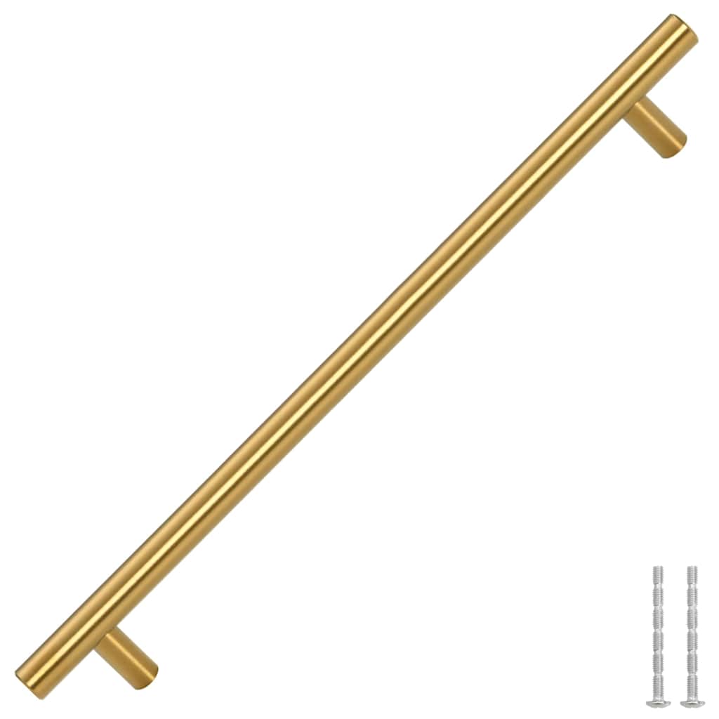 skabshåndtag 5 stk. 224 mm rustfrit stål guldfarvet