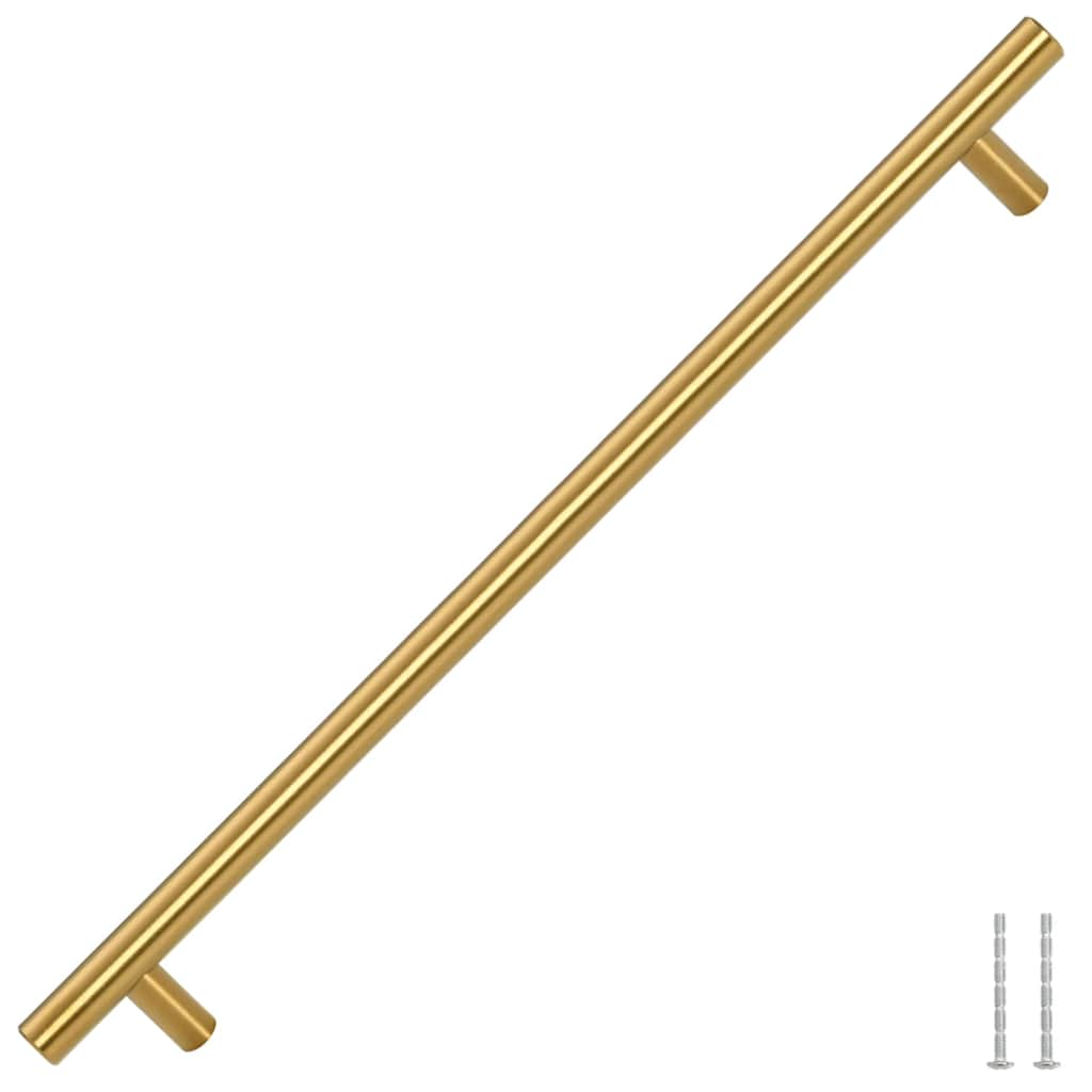 skabshåndtag 5 stk. 320 mm rustfrit stål guldfarvet