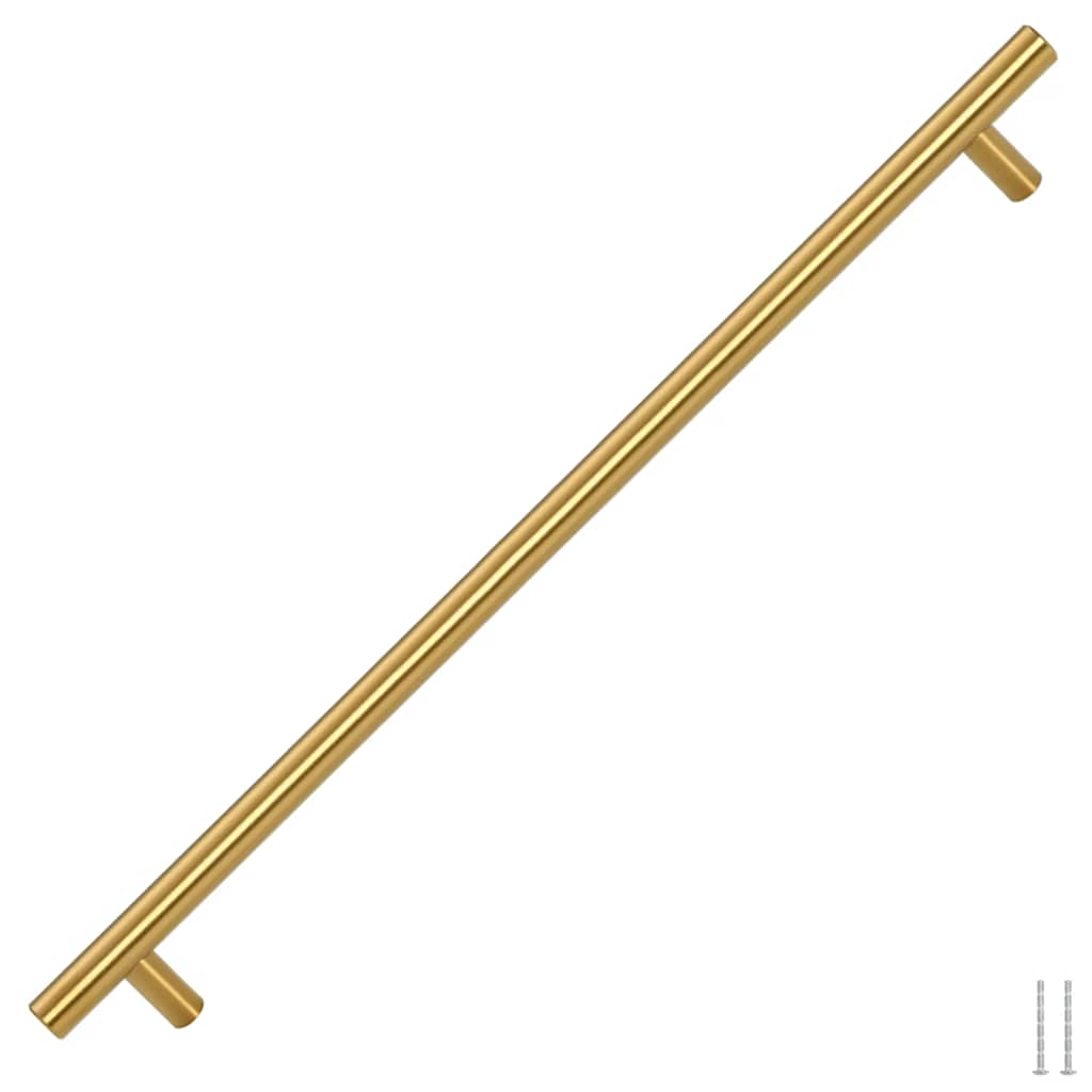 skabshåndtag 5 stk. 480 mm rustfrit stål guldfarvet