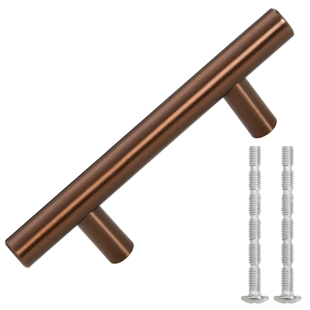 skabshåndtag 10 stk. 64 mm rustfrit stål bronzefarvet