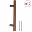 skabshåndtag 10 stk. 96 mm rustfrit stål bronzefarvet