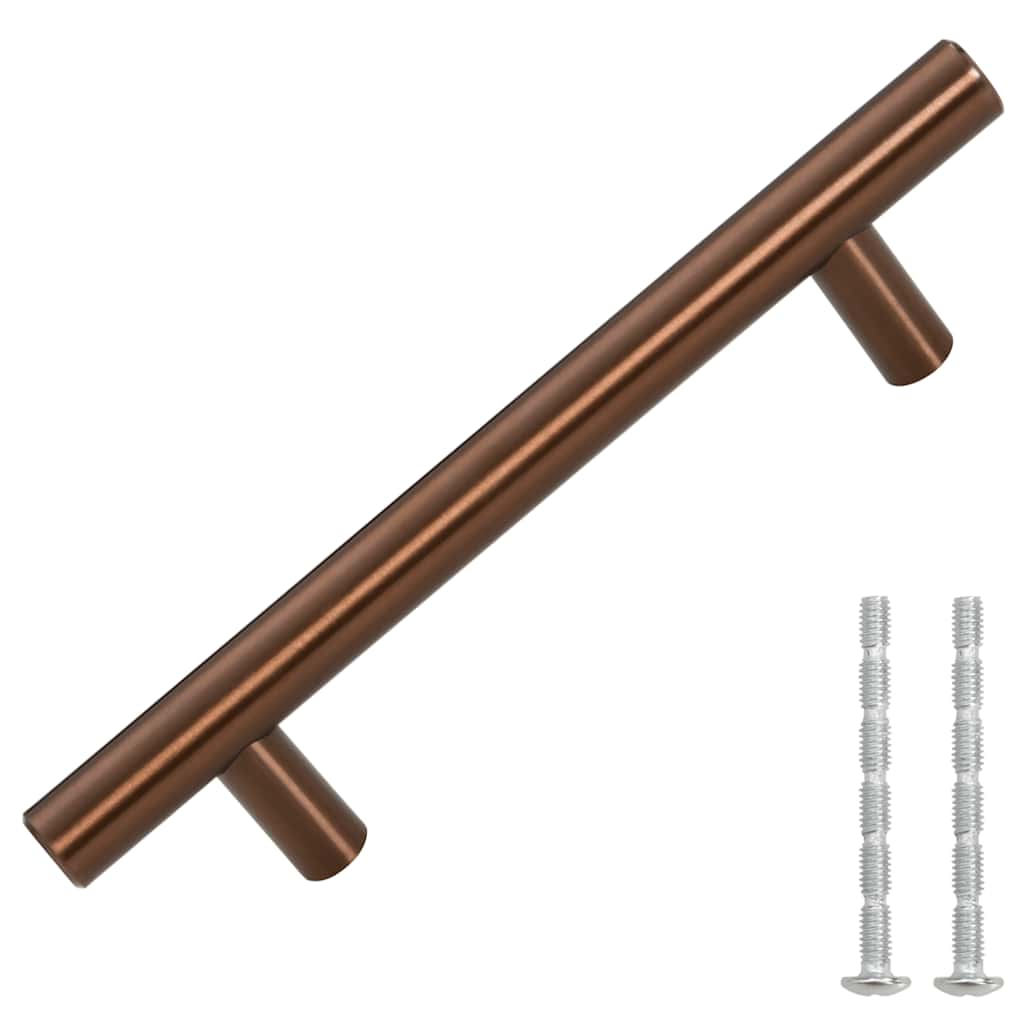 skabshåndtag 10 stk. 96 mm rustfrit stål bronzefarvet