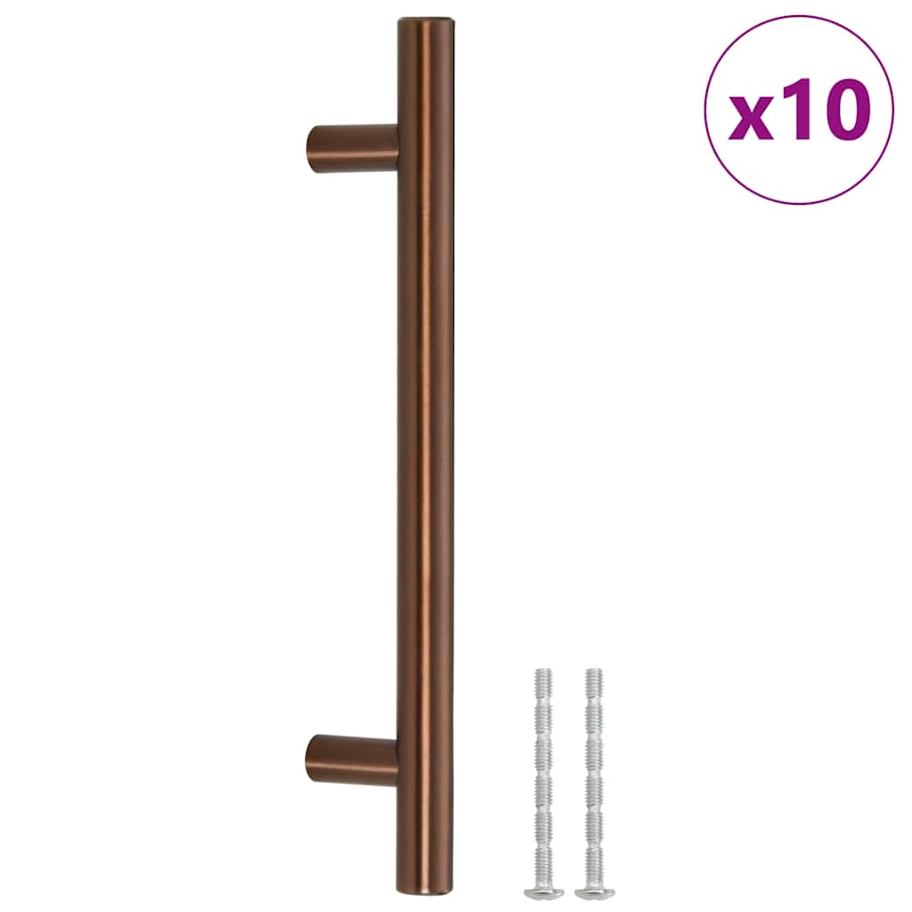skabshåndtag 10 stk. 128 mm rustfrit stål bronzefarvet