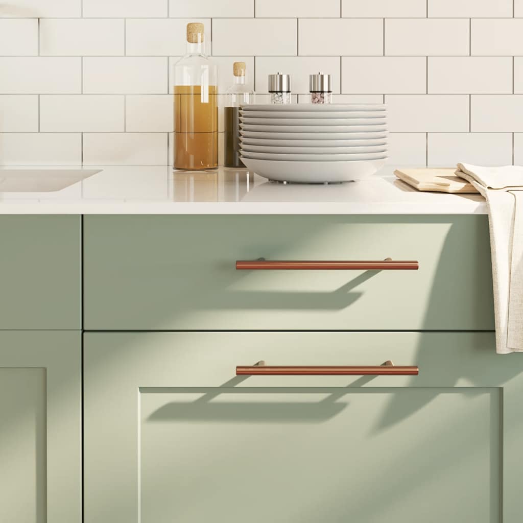 skabshåndtag 10 stk. 160 mm rustfrit stål bronzefarvet