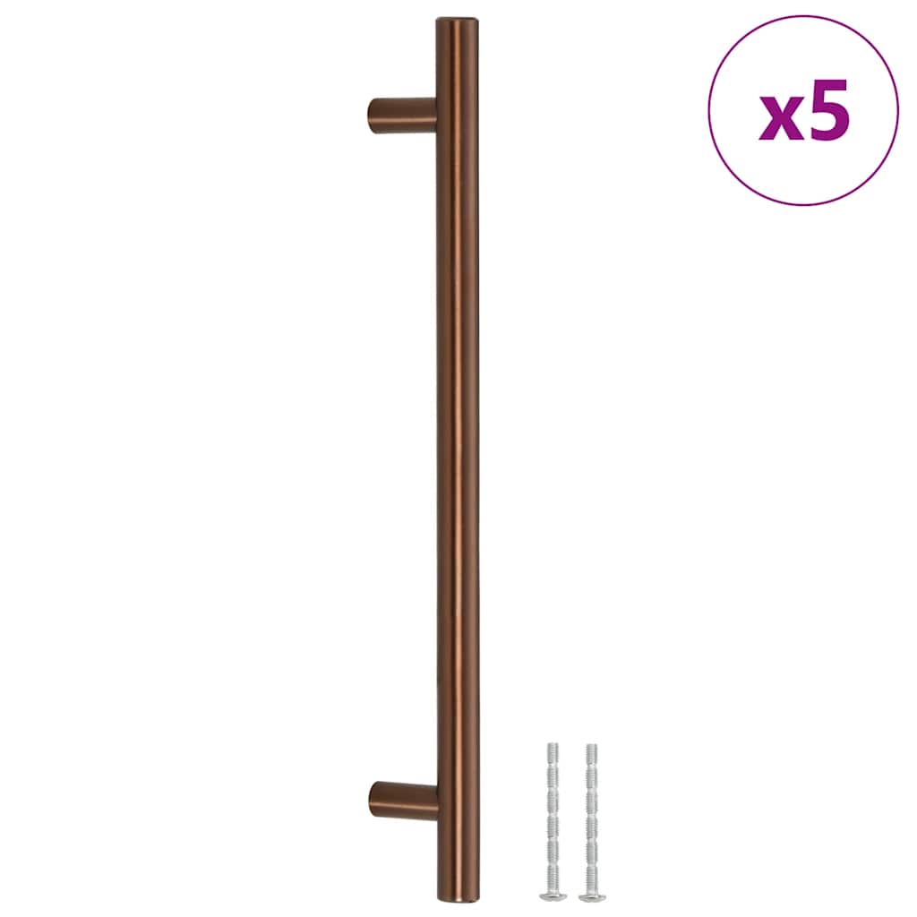 skabshåndtag 5 stk. 192 mm rustfrit stål bronzefarvet