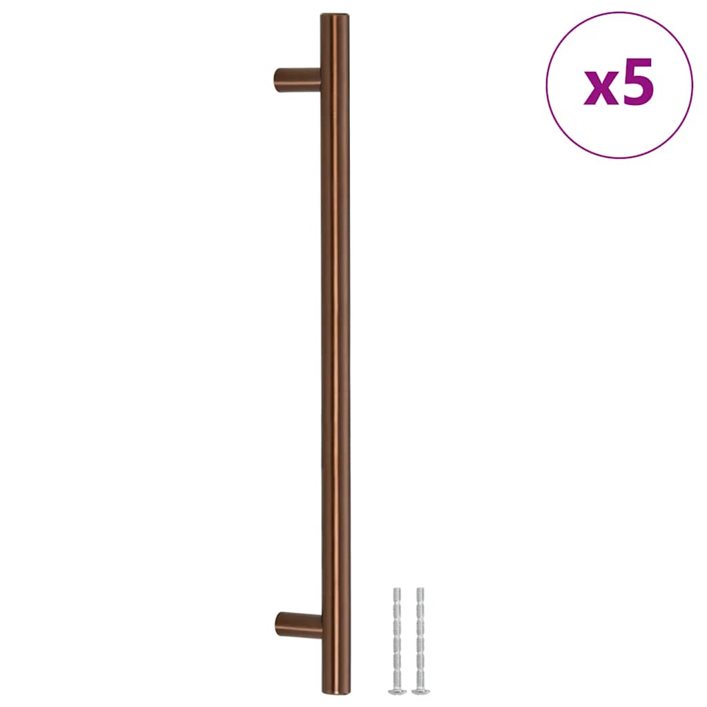 skabshåndtag 5 stk. 224 mm rustfrit stål bronzefarvet