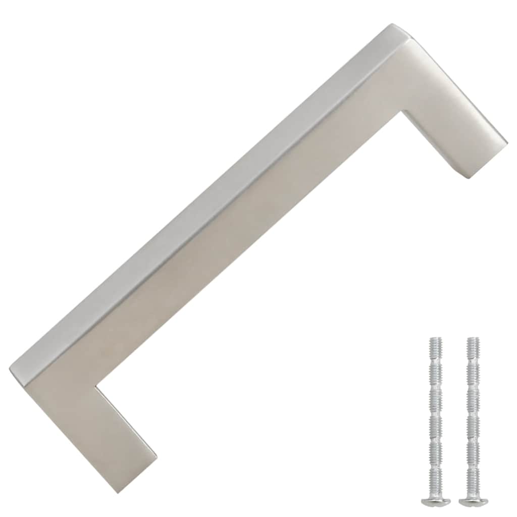 skabshåndtag 10 stk. 96 mm rustfrit stål sølvfarvet