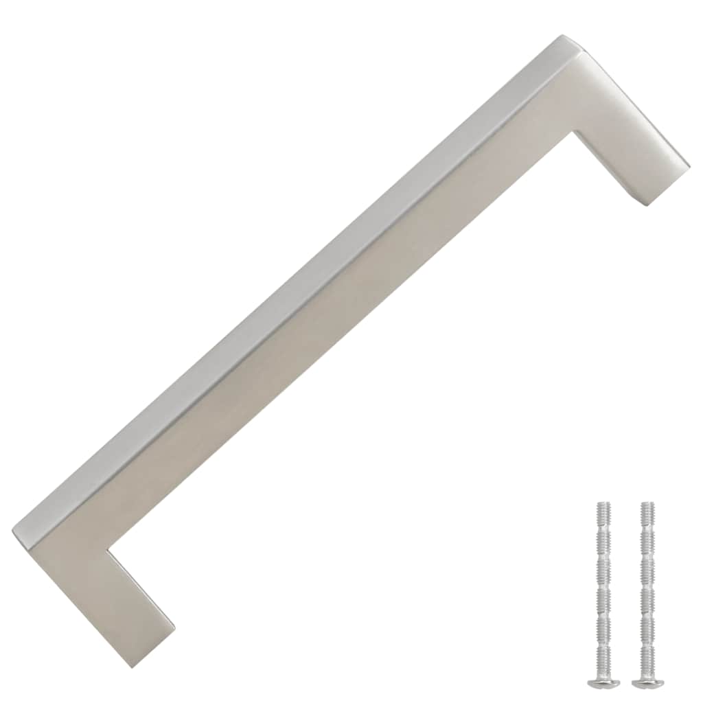 skabshåndtag 10 stk. 128 mm rustfrit stål sølvfarvet