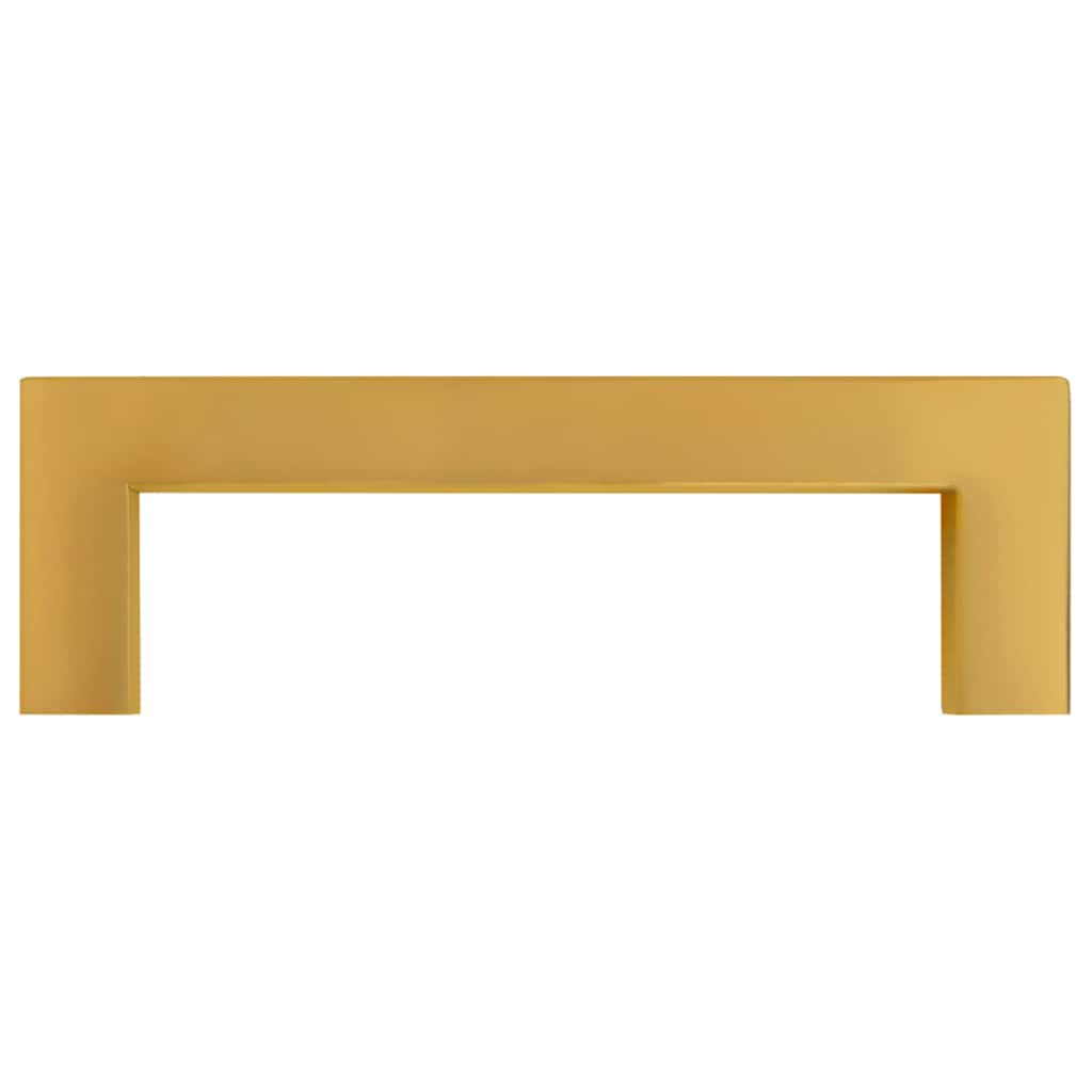 skabshåndtag 10 stk. 96 mm rustfrit stål guldfarvet