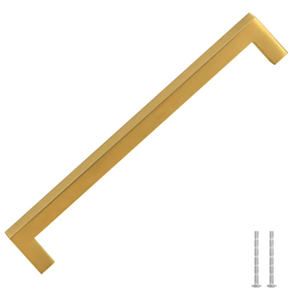 skabshåndtag 5 stk. 192 mm rustfrit stål guldfarvet