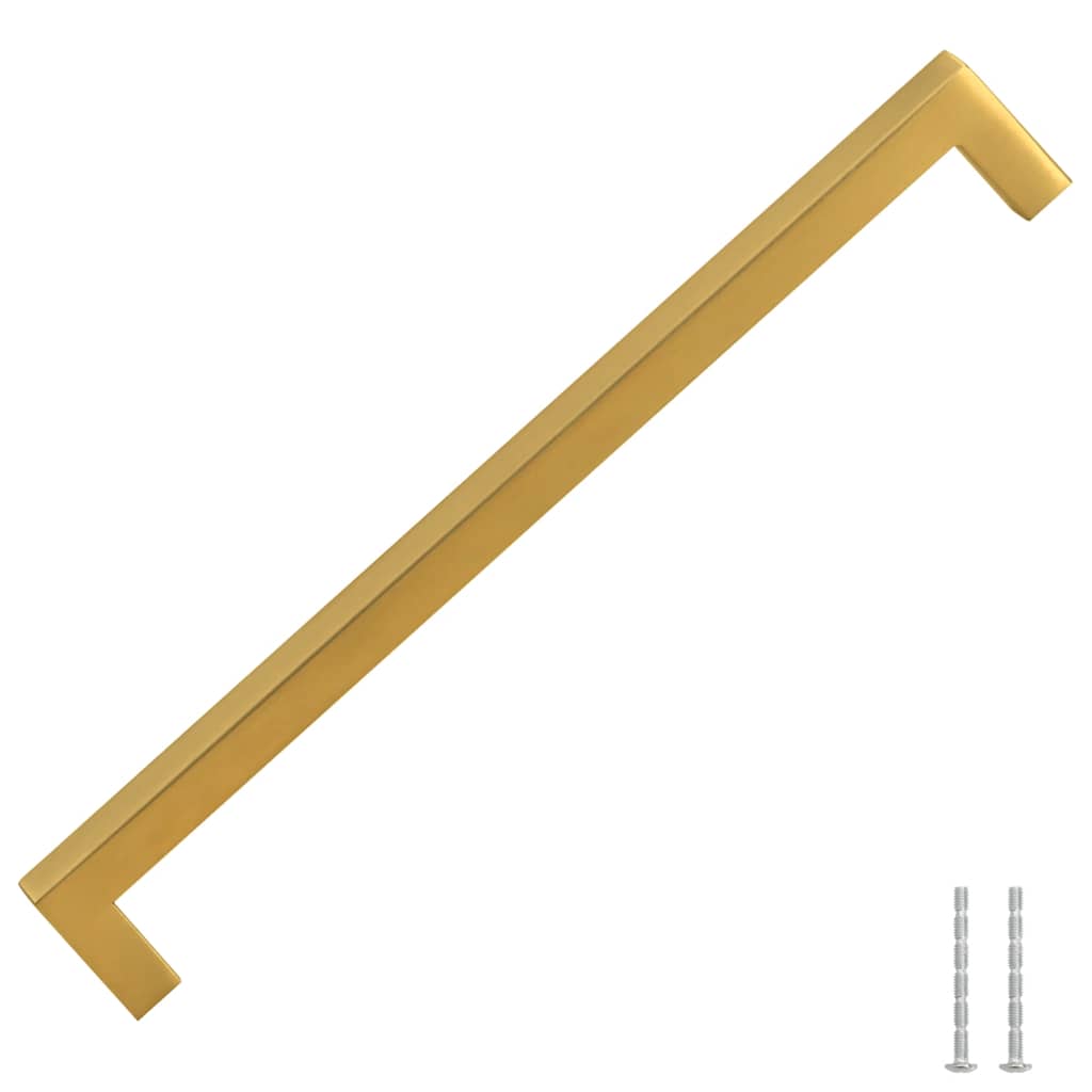 skabshåndtag 5 stk. 224 mm rustfrit stål guldfarvet
