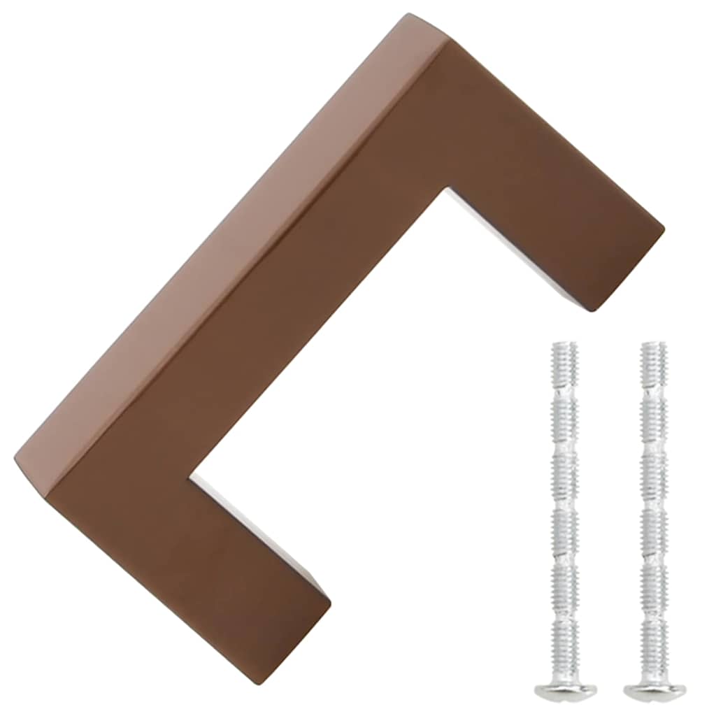 skabshåndtag 10 stk. 64 mm rustfrit stål bronzefarvet