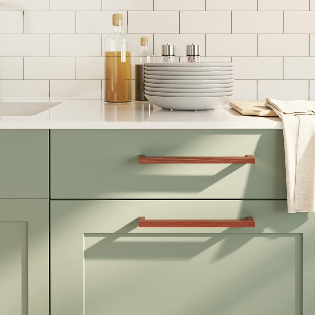 skabshåndtag 5 stk. 224 mm rustfrit stål bronzefarvet