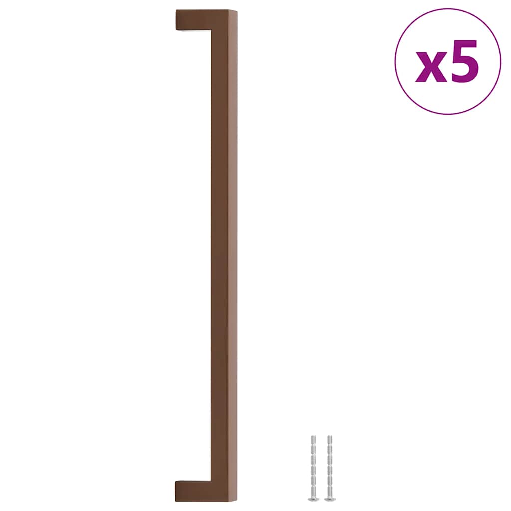 skabshåndtag 5 stk. 320 mm rustfrit stål bronzefarvet