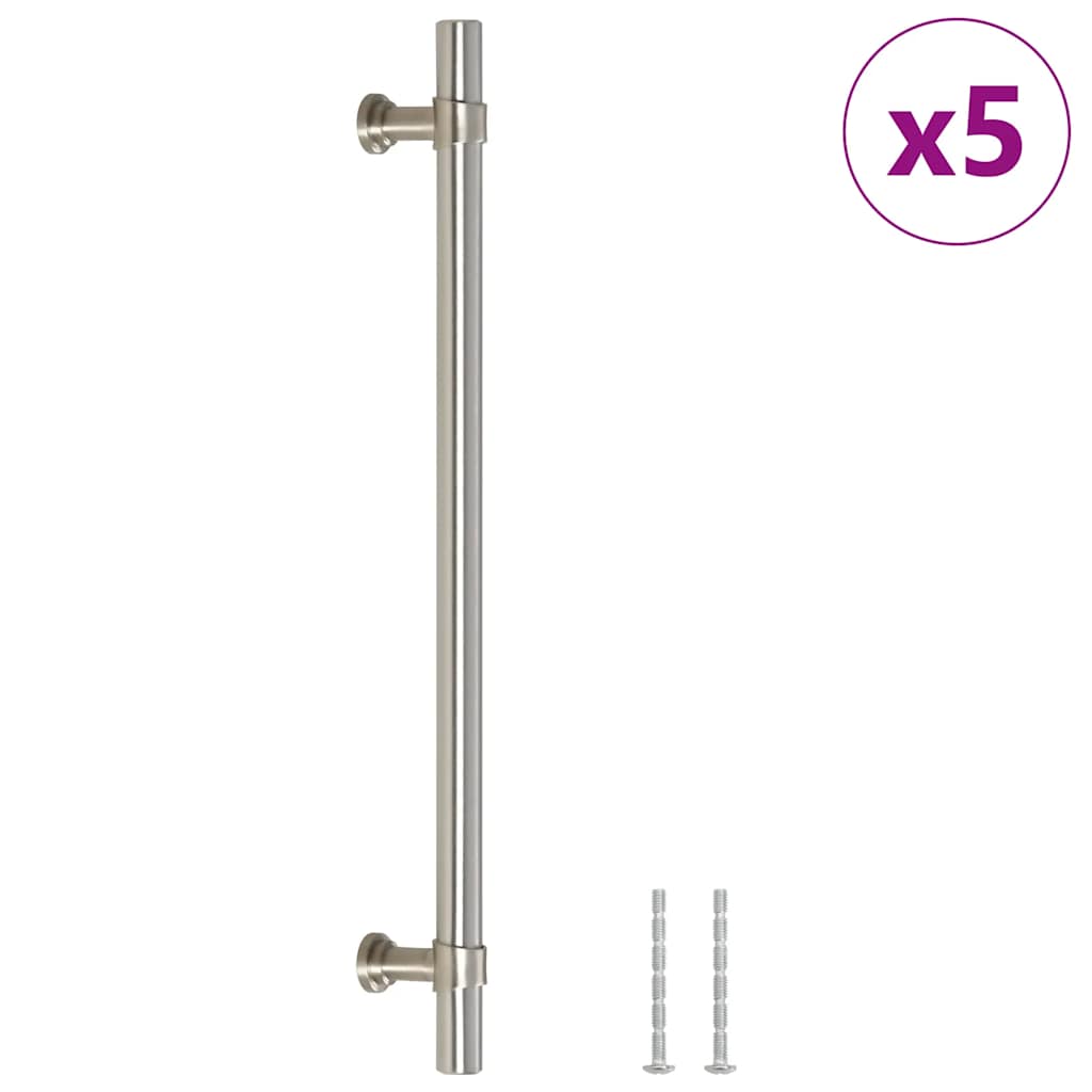 skabshåndtag 5 stk. 192 mm rustfrit stål sølvfarvet