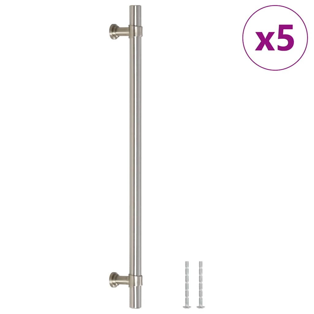 skabshåndtag 5 stk. 224 mm rustfrit stål sølvfarvet