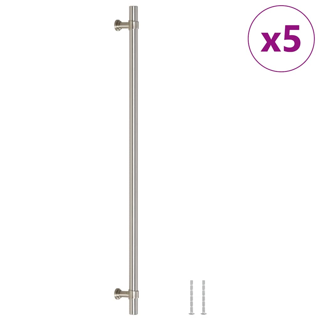 skabshåndtag 5 stk. 320 mm rustfrit stål sølvfarvet