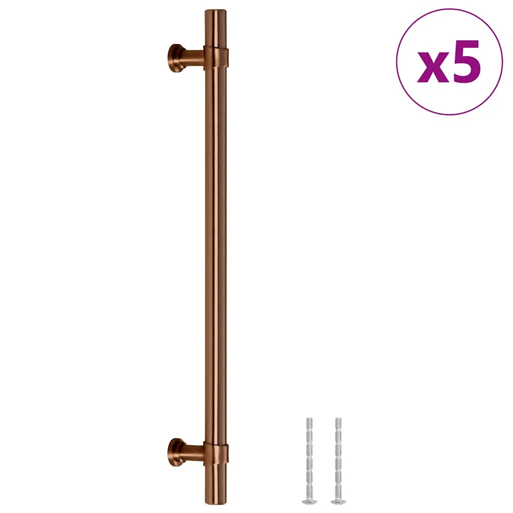 skabshåndtag 5 stk. 192 mm rustfrit stål bronzefarvet