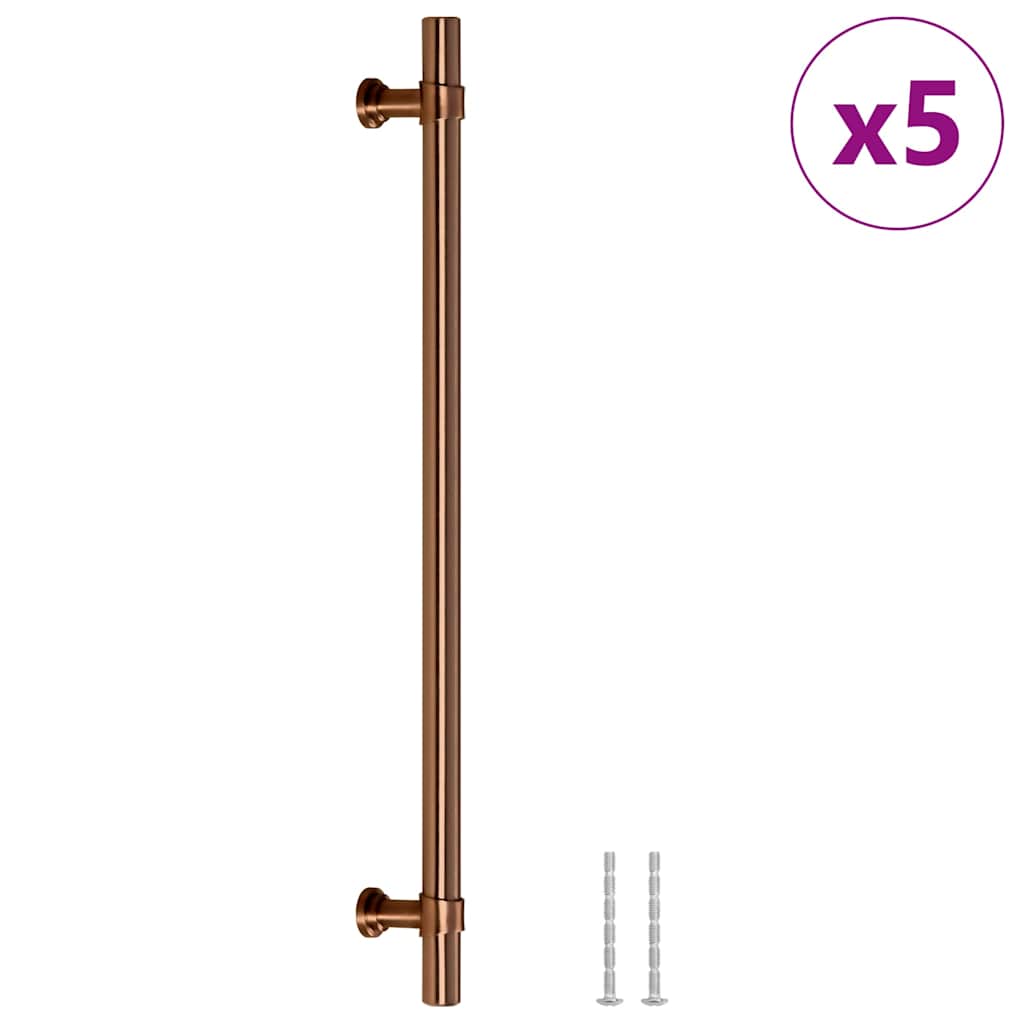 skabshåndtag 5 stk. 224 mm rustfrit stål bronzefarvet