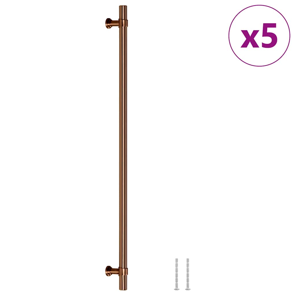 skabshåndtag 5 stk. 320 mm rustfrit stål bronzefarvet