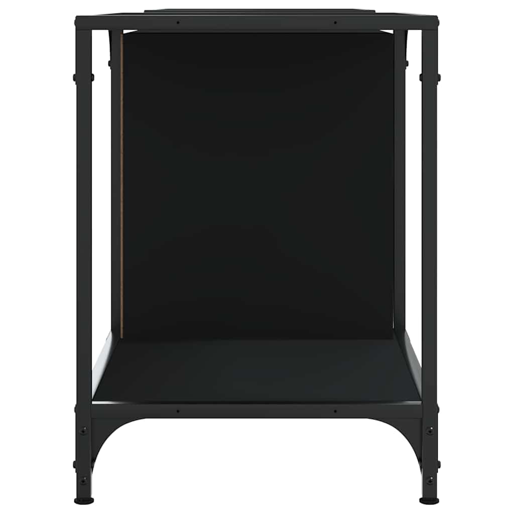 tv-bord 153x37x50 cm konstrueret træ sort