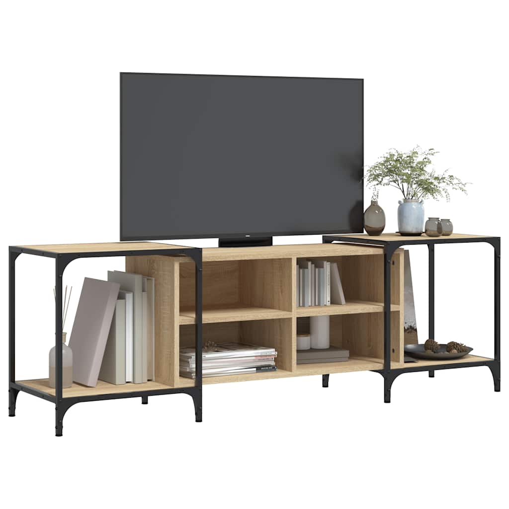 tv-bord 153x37x50 cm konstrueret træ sonoma-eg