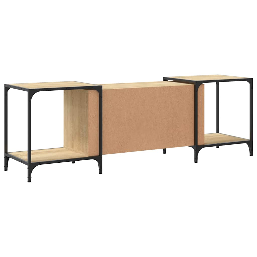 tv-bord 153x37x50 cm konstrueret træ sonoma-eg