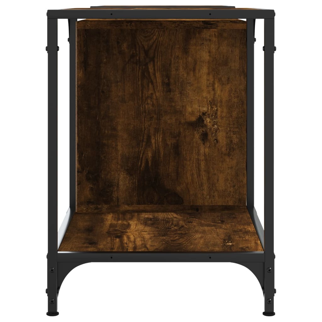 tv-bord 153x37x50 cm konstrueret træ røget egetræsfarve