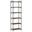 bogreol 6 hylder 60x30x188 cm konstrueret træ brunt eg