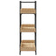 bogreol med 3 hylder 100x33x108,5 cm konstrueret træ sonoma-eg