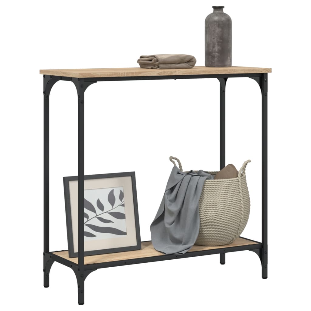 konsolbord Sonoma eg 75x30,5x75 cm konstrueret træ