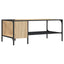 sofabord med stativ 100x51x40 cm konstrueret træ sonoma-eg
