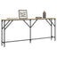 konsolbord 180x23x75 cm konstrueret træ sonoma-eg