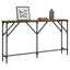konsolbord 140x23x75 cm konstrueret træ røget egetræsfarve