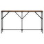 konsolbord 140x23x75 cm konstrueret træ røget egetræsfarve
