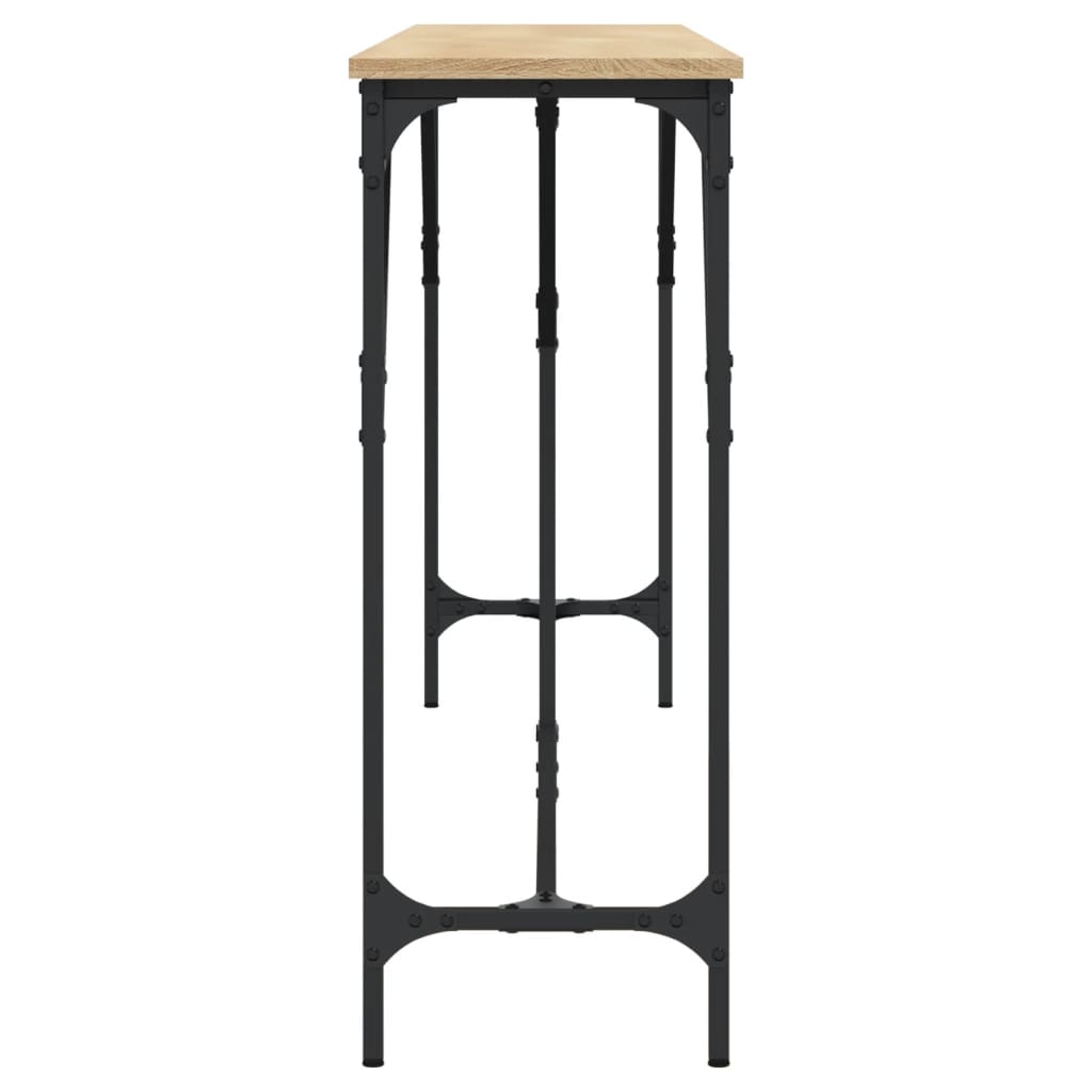 konsolbord 200x29x75 cm konstrueret træ sonoma-eg