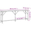 konsolbord 200x29x75 cm konstrueret træ sonoma-eg