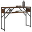konsolbord med hylde 105x30x75 cm konstrueret træ brunt egetræ
