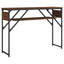 konsolbord med hylde 105x30x75 cm konstrueret træ brunt egetræ
