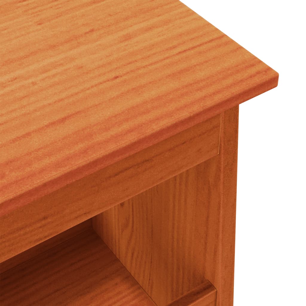 entrébænk 60x28x45 cm massivt fyrretræ gyldenbrun