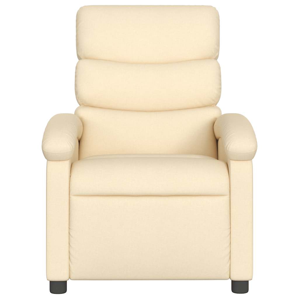 massagestol stof cremefarvet