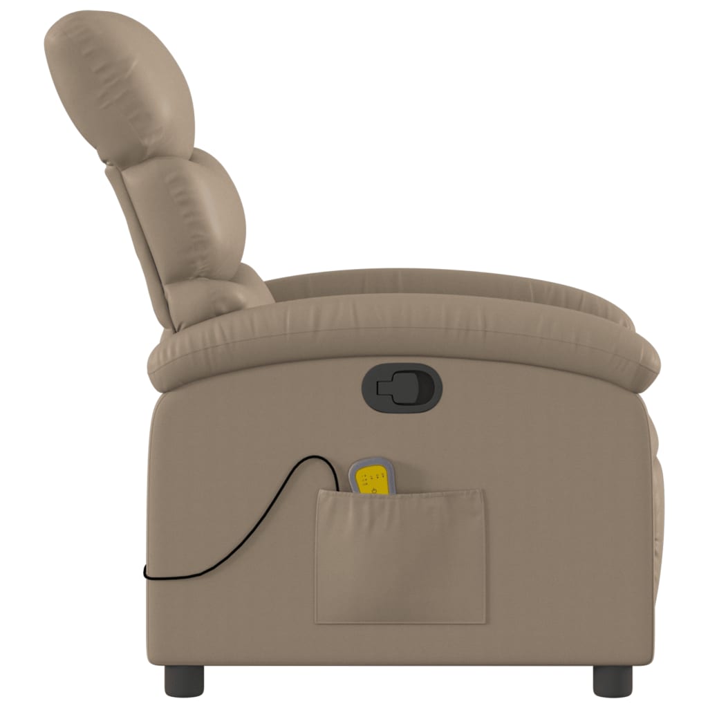 massagestol kunstlæder cappuccino