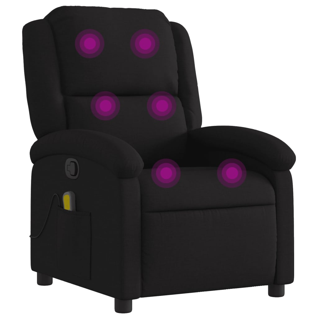 massagestol stof sort