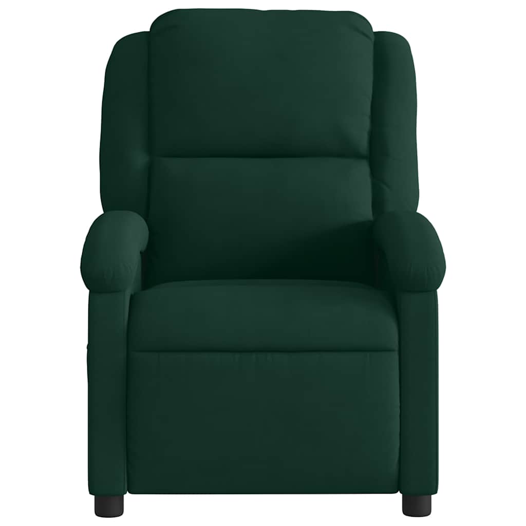 lænestol velour mørkegrøn