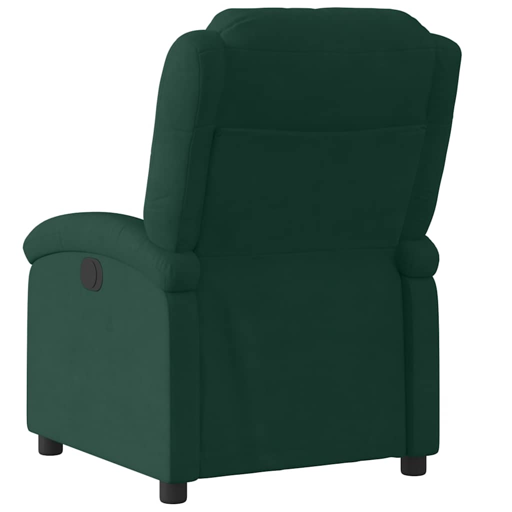 lænestol velour mørkegrøn
