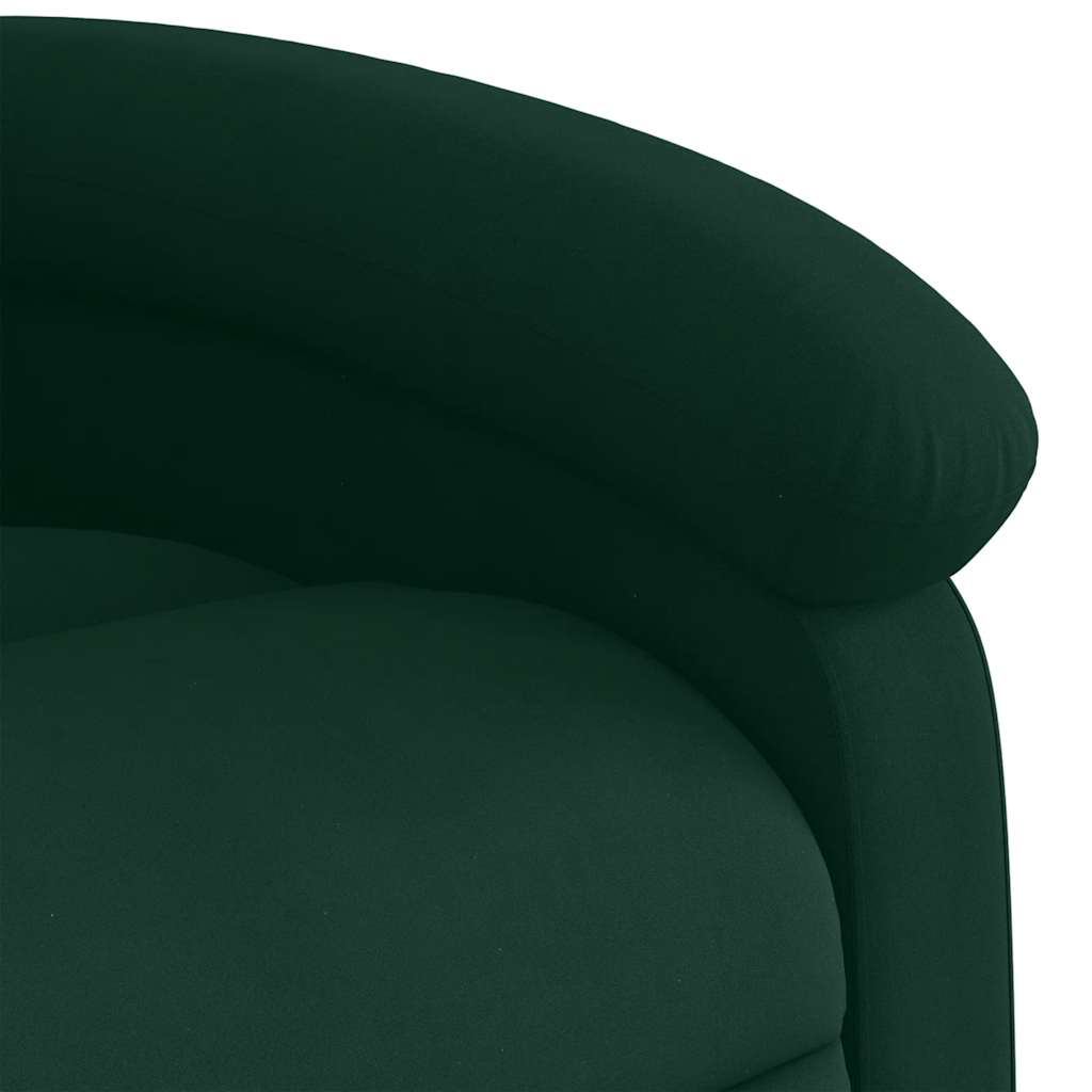 massagestol velour mørkegrøn