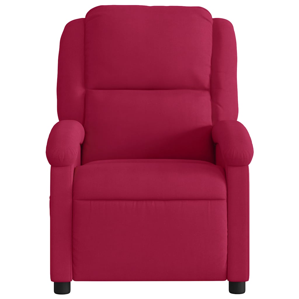 massagestol velour vinrød