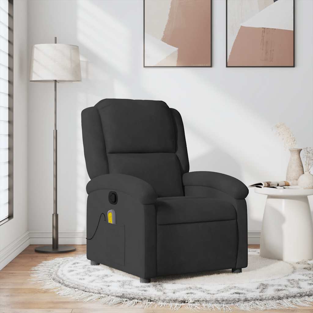 massagestol velour sort