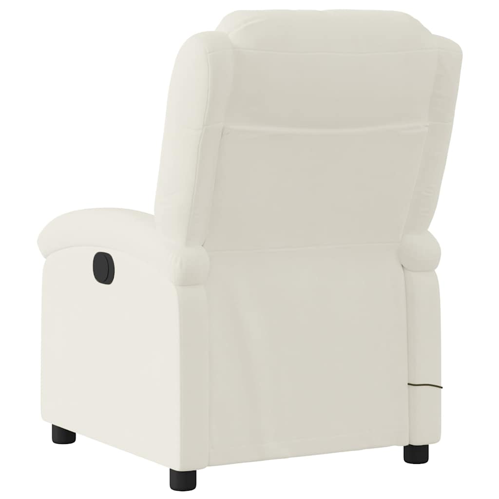 massagestol velour cremefarvet